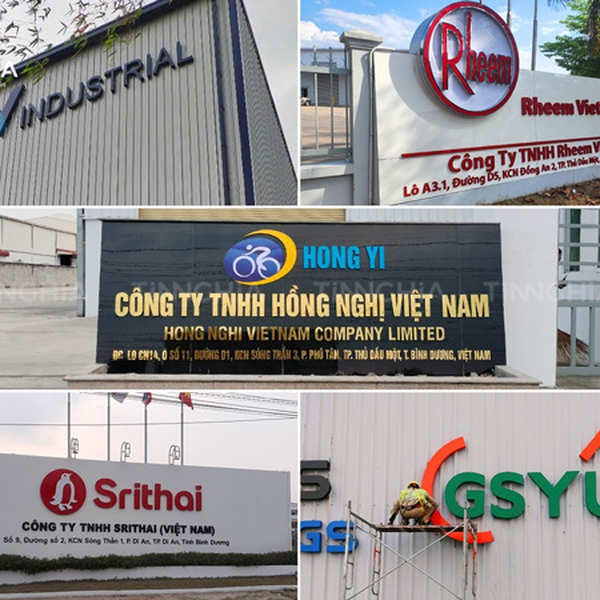 Thi công bảng hiệu công ty Bình Dương - Các loại bảng hiệu phổ biến