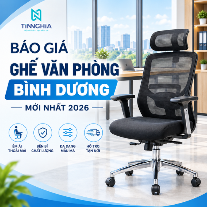 Báo giá ghế văn phòng Bình Dương mới nhất 2026 