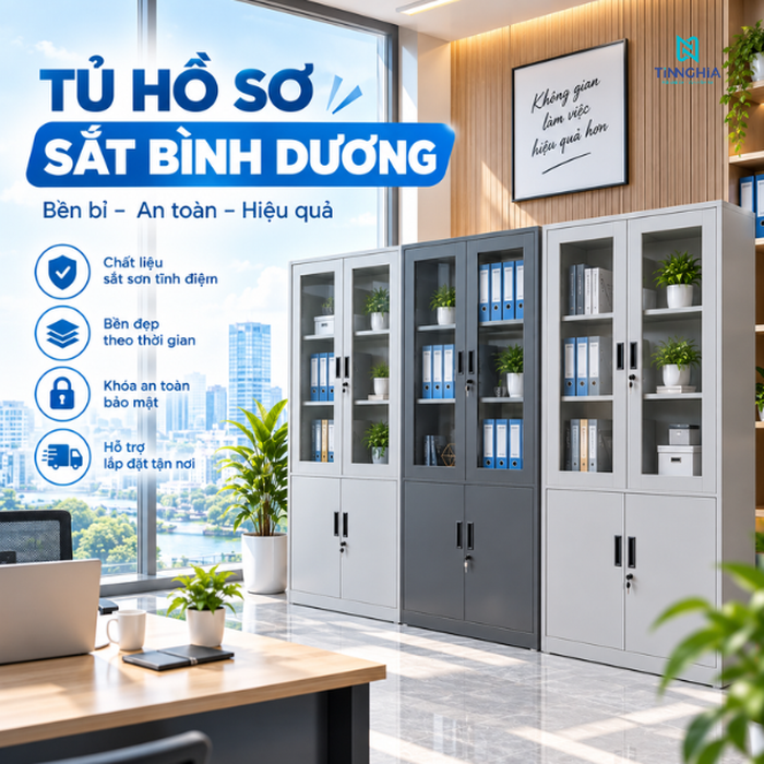 Tủ hồ sơ sắt Bình Dương