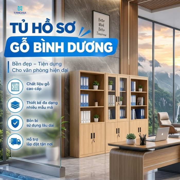 Tủ hồ sơ gỗ Bình Dương