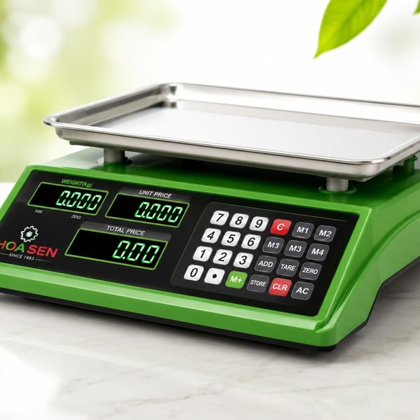 Cân Điện Tử Tính Tiền Hoa Sen – Chính Xác, Bền Bỉ, Dễ Sử Dụng
