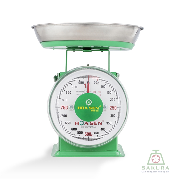 CÂN ĐỒNG HỒ HOA SEN 1KG - 2KG - 5KG