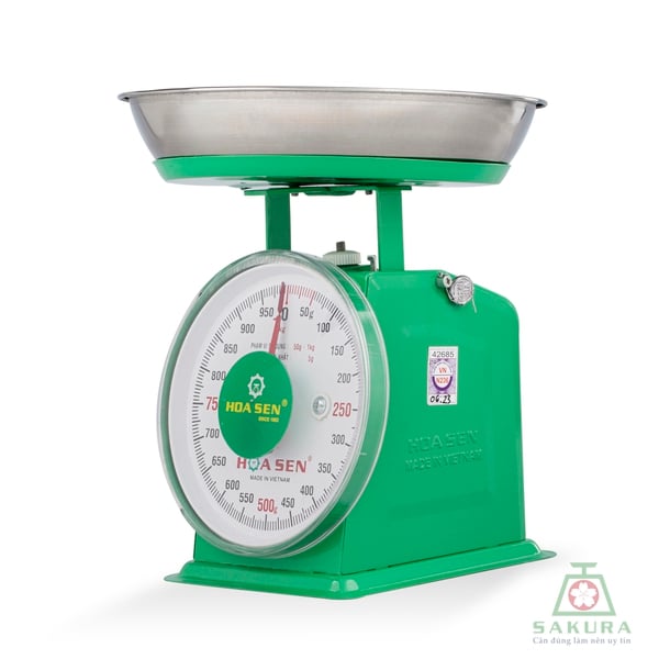 CÂN ĐỒNG HỒ HOA SEN 1KG - 2KG - 5KG