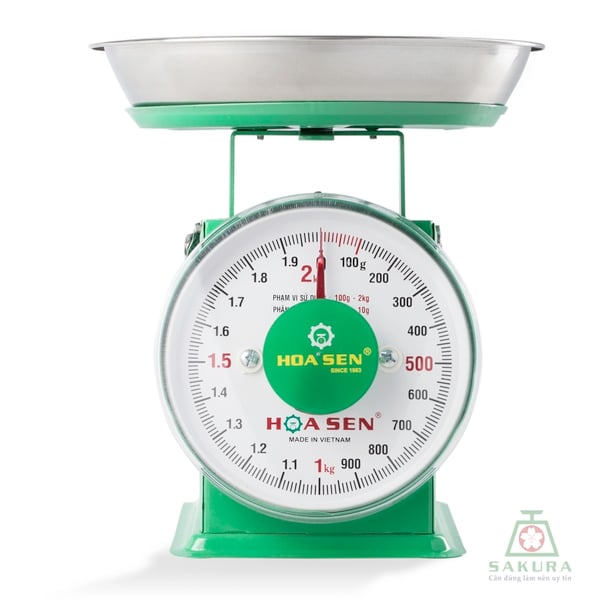 CÂN ĐỒNG HỒ HOA SEN 1KG - 2KG - 5KG