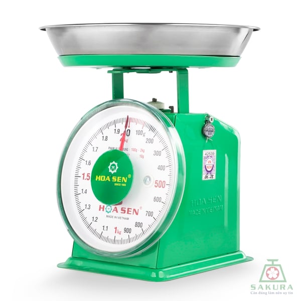 CÂN ĐỒNG HỒ HOA SEN 1KG - 2KG - 5KG