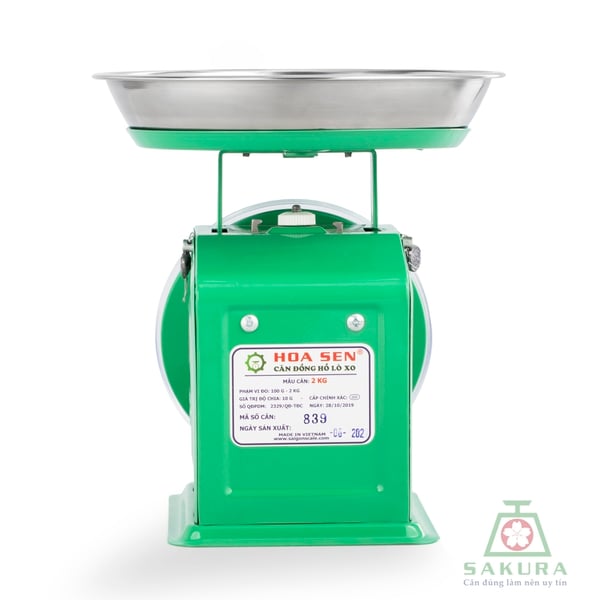 CÂN ĐỒNG HỒ HOA SEN 1KG - 2KG - 5KG