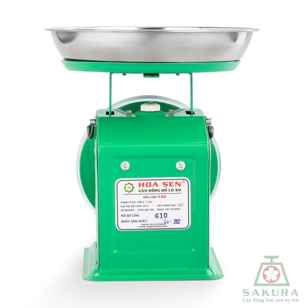 CÂN ĐỒNG HỒ HOA SEN 1KG - 2KG - 5KG