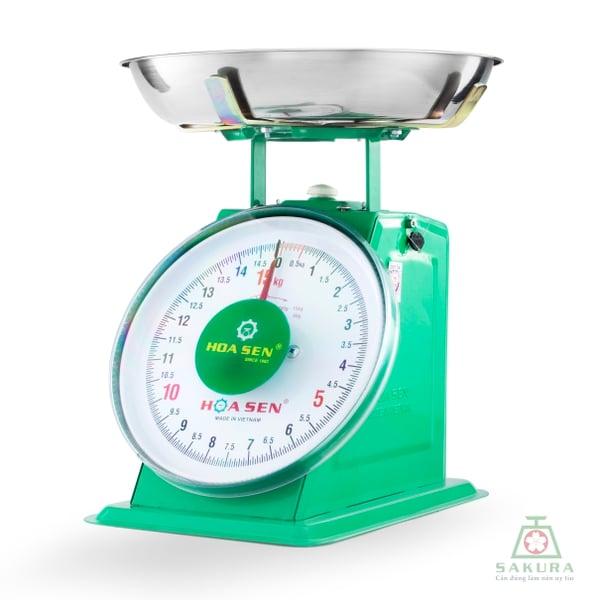 CÂN ĐỒNG HỒ HOA SEN 10KG - 15KG