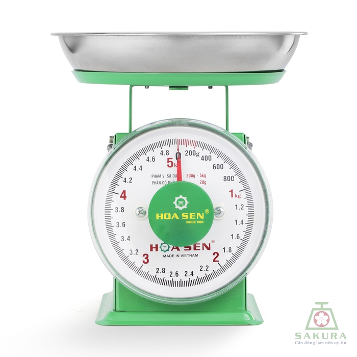 CÂN ĐỒNG HỒ HOA SEN 1KG - 2KG - 5KG