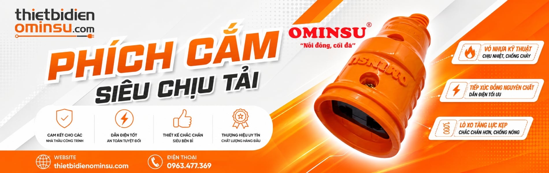 Phích cắm điện siêu chịu tải SOPOKA 