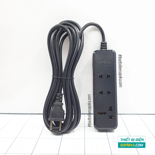 SOPOKA Ổ Cắm Điện 3 Lỗ 2200W Lõi Sứ Chịu Nhiệt Chống Va Đập 3K3 / 3K5