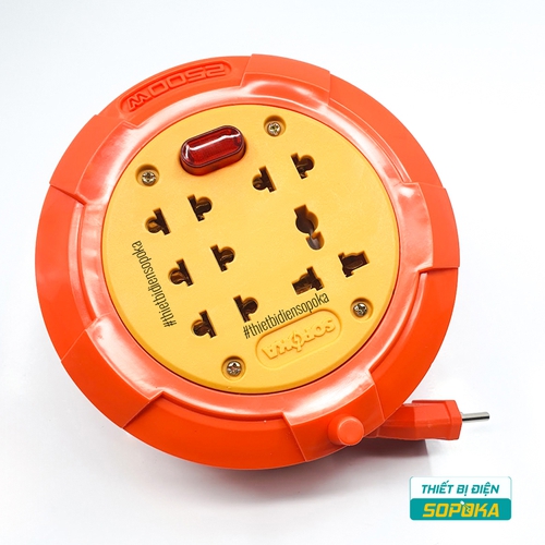 Ổ Cắm Điện Quay Cuộn Dây 2500W 10A 220V R45/R75/R95 SOPOKA