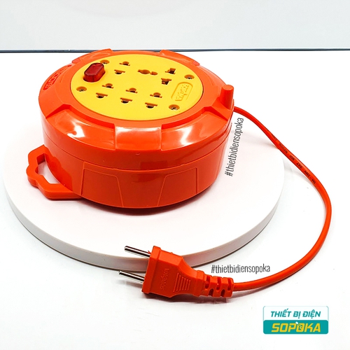Ổ Cắm Điện Quay Cuộn Dây 2500W 10A 220V R45/R75/R95 SOPOKA