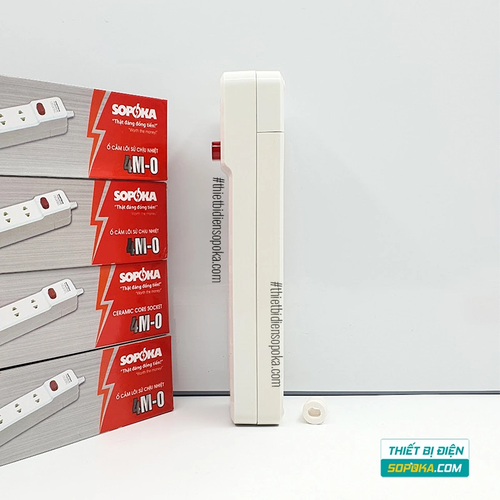 Ổ Cắm Điện 4 Lỗ Lõi Sứ Không Dây 2200W Có Công Tắc 4M-0 SOPOKA
