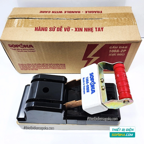Cầu Dao Đế Sứ 1 Pha 100A 2P 600V D33 SOPOKA