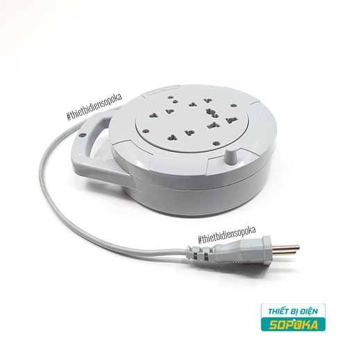 Ổ Cắm Điện Quay Cuộn Dây Tròn 2200W 10A Q45G/Q75G SOPOKA