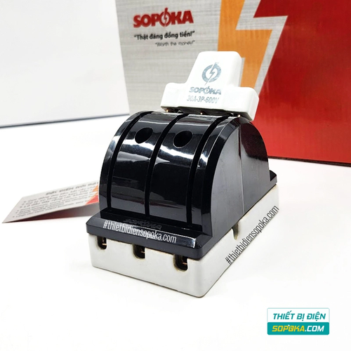 Cầu Dao Đảo Đế Sứ 3 Pha 3P 2N 600V 30A D26/D26A SOPOKA