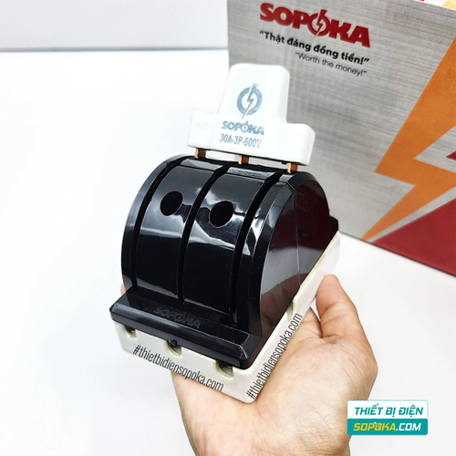 Cầu Dao Đảo Đế Sứ 3 Pha 3P 2N 600V 30A D26/D26A SOPOKA