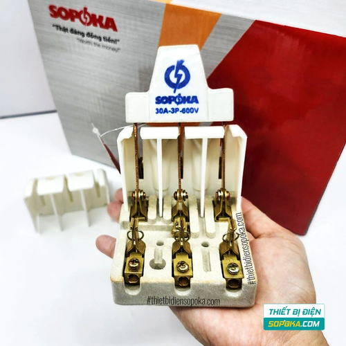 Cầu Dao Đảo Đế Sứ 3 Pha 3P 2N 600V 30A D26/D26A SOPOKA