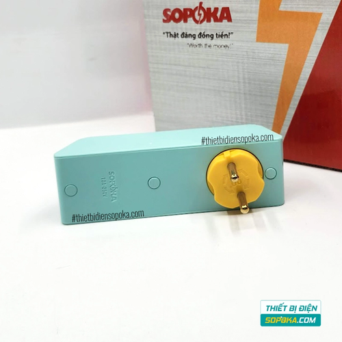 Phích Cắm Chia Điện 5 Lỗ Cổ Xoay 2200W 10A P25T/P25X SOPOKA