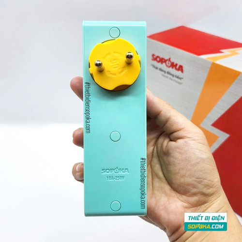 Phích Cắm Chia Điện 5 Lỗ Cổ Xoay 2200W 10A P25T/P25X SOPOKA
