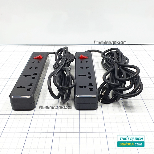 SOPOKA Ổ Cắm Điện 4 Lỗ 2200W Lõi Sứ Chịu Nhiệt Chống Va Đập 4K3 / 4K5