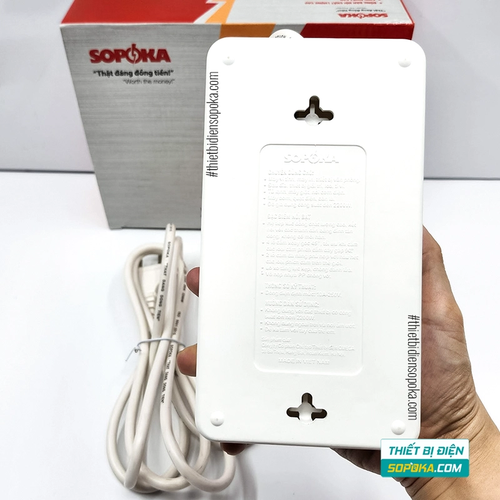 Ổ Cắm Điện 6 Lỗ Chéo Lõi Chịu Nhiệt 2200W 10A 6A2 SOPOKA
