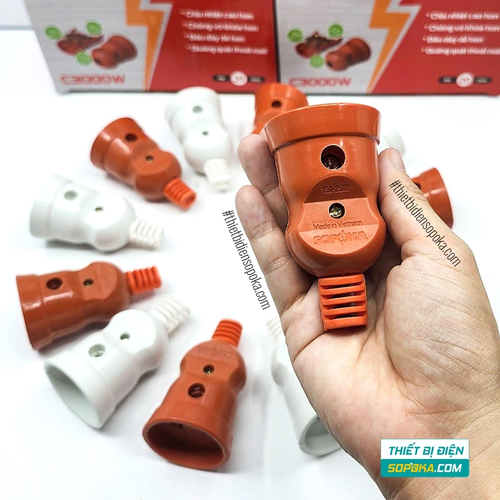 Phích Cắm Điện Âm Siêu Chịu Tải 3000W 15A C3000W SOPOKA