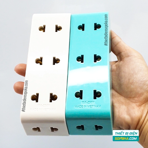 Phích Cắm Chia Điện 5 Lỗ Cổ Xoay Cao 2200W 10A P26 SOPOKA