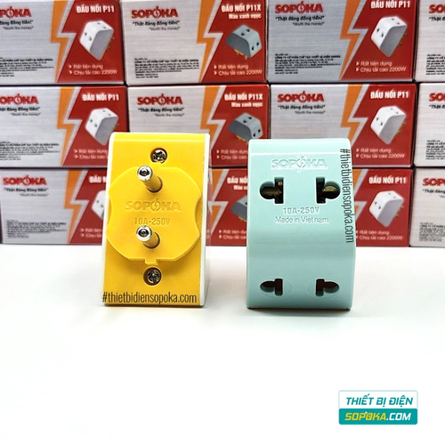 Đầu Nối Chia Điện 3 Lỗ 2200W 10A P11/P11X SOPOKA