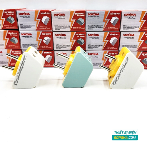 Đầu Nối Chia Điện 3 Lỗ 2200W 10A P11/P11X SOPOKA