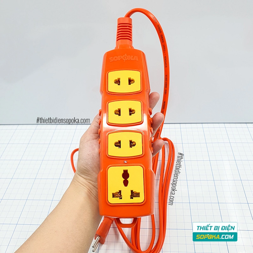 Ổ Cắm Điện 3000W Siêu Chịu Tải Có Dây 4S-3000W SOPOKA