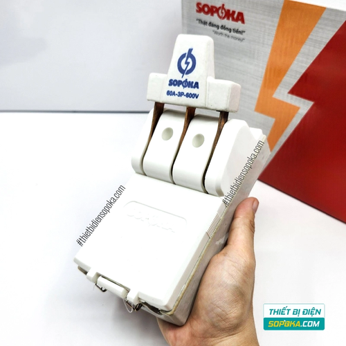Cầu Dao Đế Sứ 3 Pha 3P 60A 600V D11/D11A SOPOKA