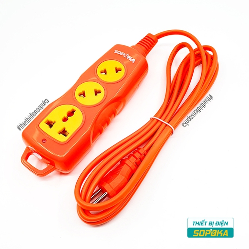 Ổ Cắm Điện 3 Lỗ Chéo 3000W 15A 250V 3C-3000W SOPOKA