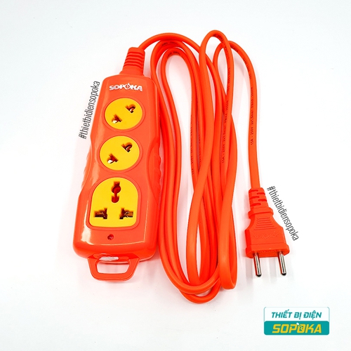 Ổ Cắm Điện 3 Lỗ Chéo 3000W 15A 250V 3C-3000W SOPOKA