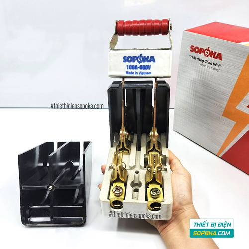 Cầu Dao Đảo Đế Sứ 1 Pha 100A 2P 600V D35 SOPOKA