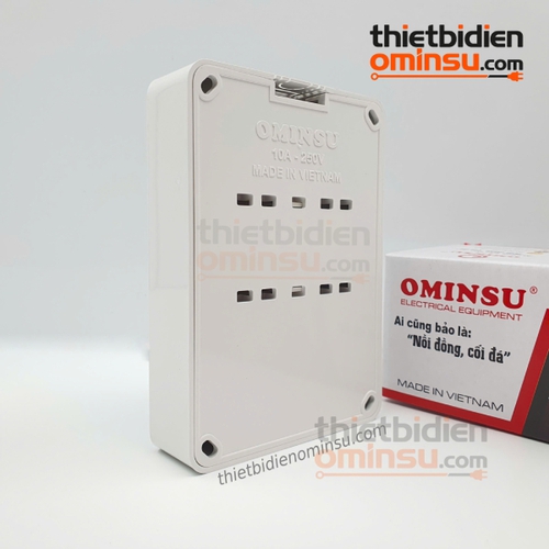 Bảng Điện Giả Âm 1 Công Tắc 2 Lỗ Cắm GA01 OMINSU