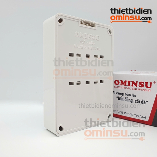 Bảng Điện Giả Âm 2 Công Tắc 3 Lỗ Cắm GA02 OMINSU