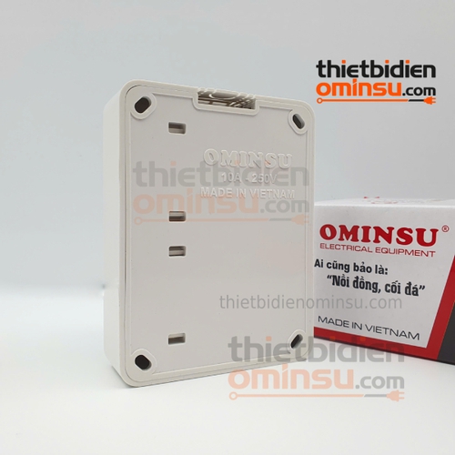 Bảng Điện Giả Âm 2 Công Tắc 3 Lỗ Cắm GA06 OMINSU