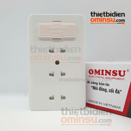 Bảng Điện Giả Âm 3 Lỗ Cắm GA05 OMINSU