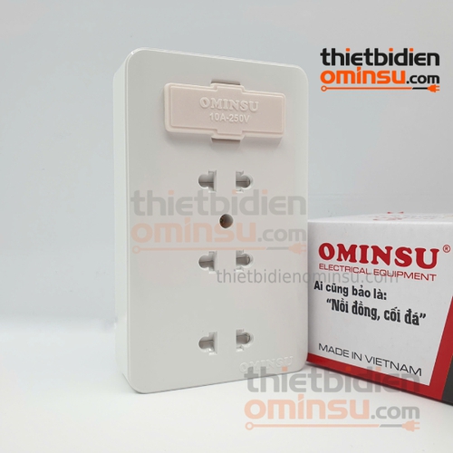 Bảng Điện Giả Âm 3 Lỗ Cắm GA05 OMINSU