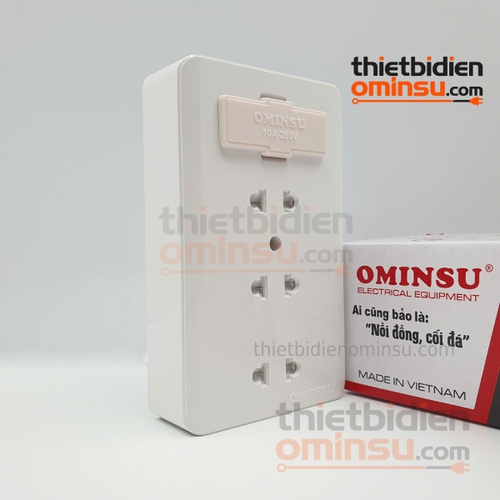 Bảng Điện Giả Âm 3 Lỗ Cắm GA05 OMINSU
