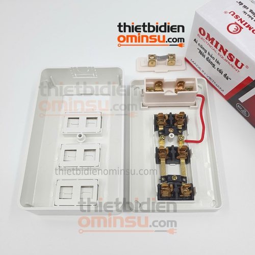 Bảng Điện Giả Âm 3 Lỗ Cắm GA05 OMINSU