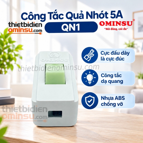 Công Tắc Quả Nhót 5A Cực Đúc QN1 OMINSU