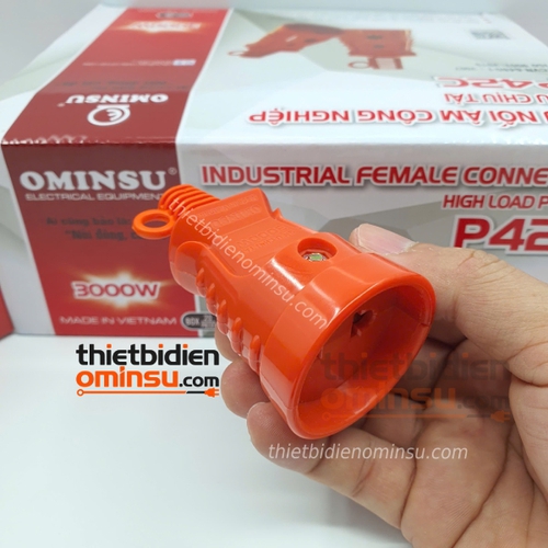 Đầu Nối Âm Công Nghiệp 3000W P42C Màu Cam OMINSU