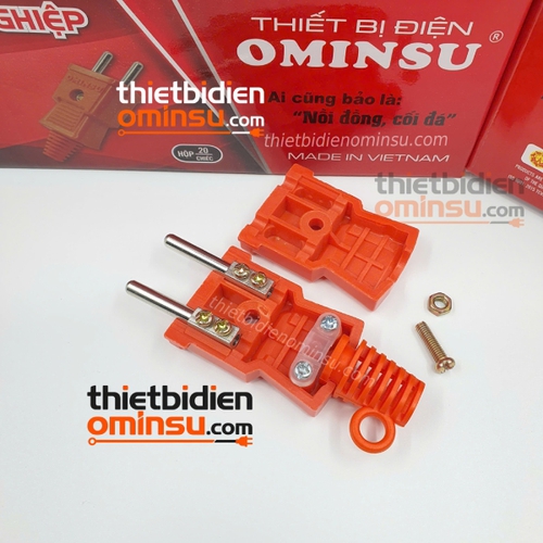 Phích Cắm Công Nghiệp 1 Lớp 3000W (Màu Cam) P34C OMINSU