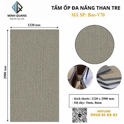 Tấm Ốp Đa Năng Than Tre BOO-V70