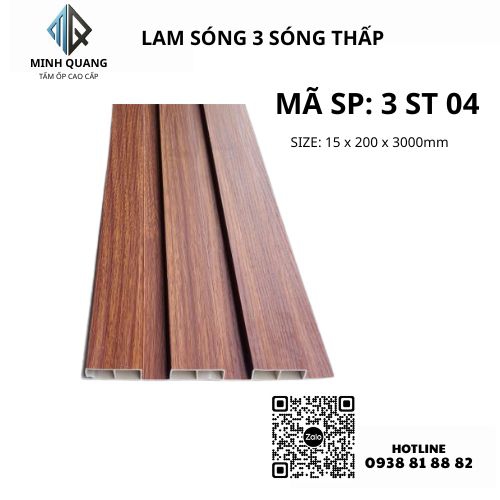 TẤM ÔP LAM SÓNG 3 SÓNG THẤP 3 ST 04