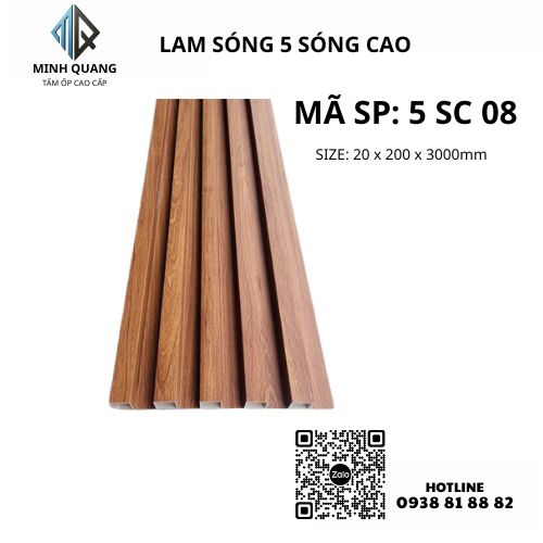 TẤM ỐP LAM SÓNG 5 SÓNG CAO 5 SC 08