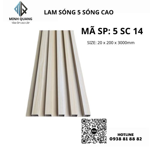 TẤM ỐP LAM SÓNG 5 SÓNG CAO 5 SC 14